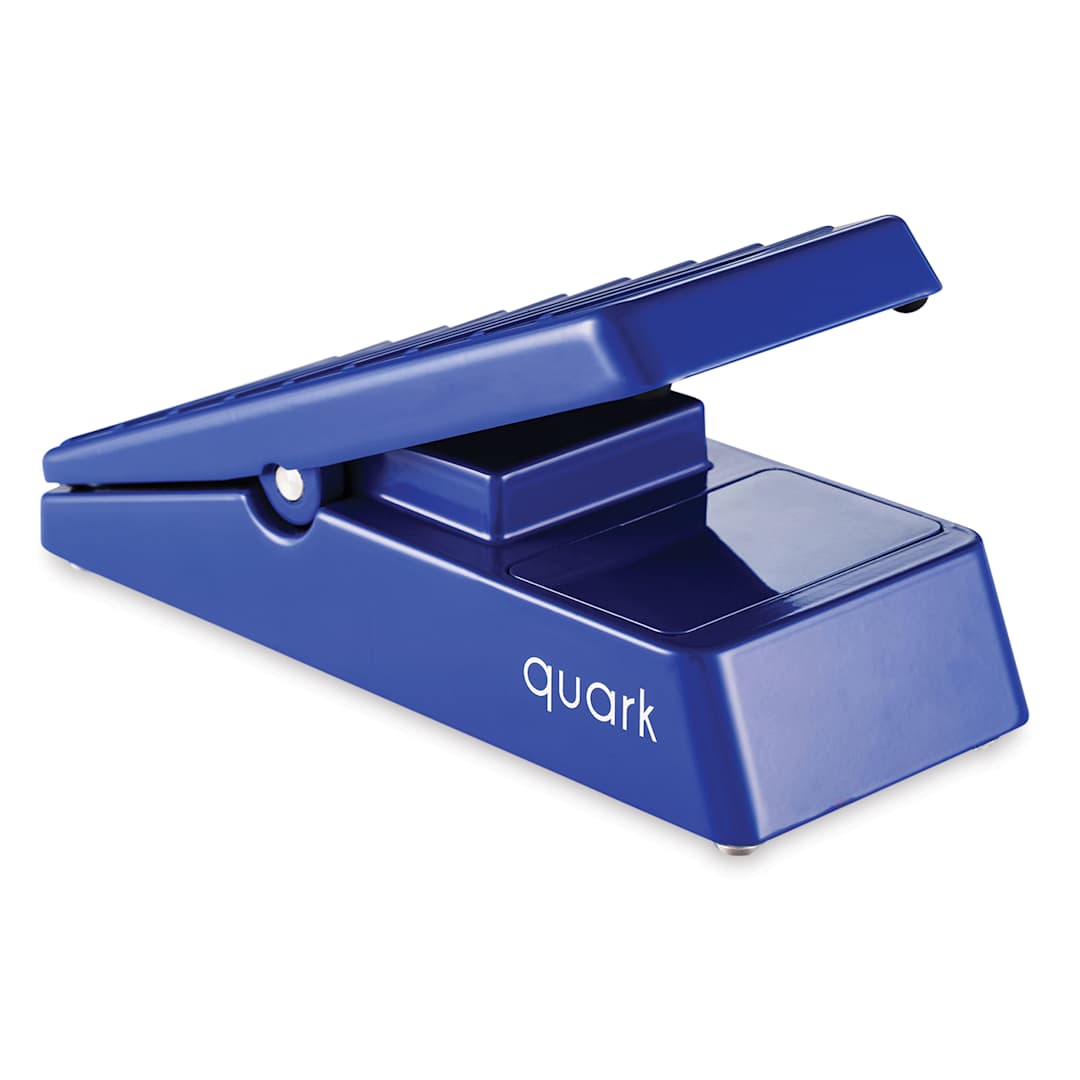 Open in modal - Quark Potter's Wheel Wireless Foot Pedal - Blue angled view