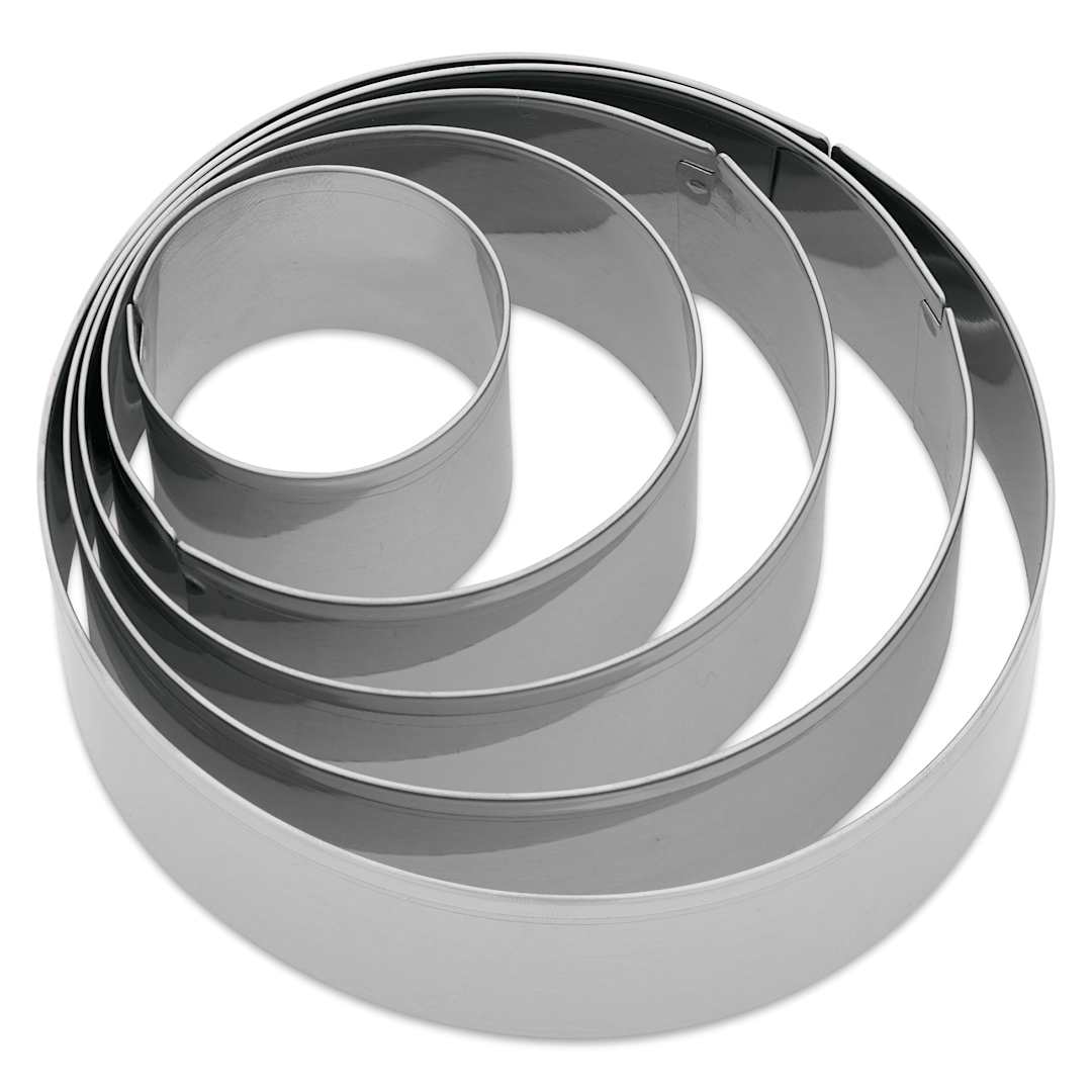 Open in modal - Fox Run Stainless Steel Cookie Cutters - Set of 5, Circles