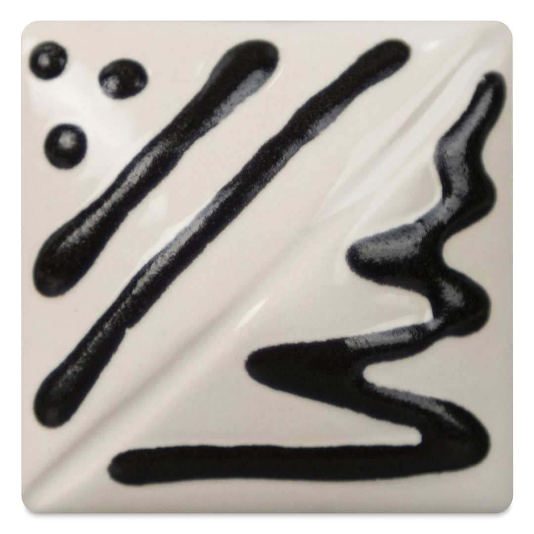 Open in modal - Duncan French Dimensions Glaze - Black Licorice fired to cone 06 oxidation