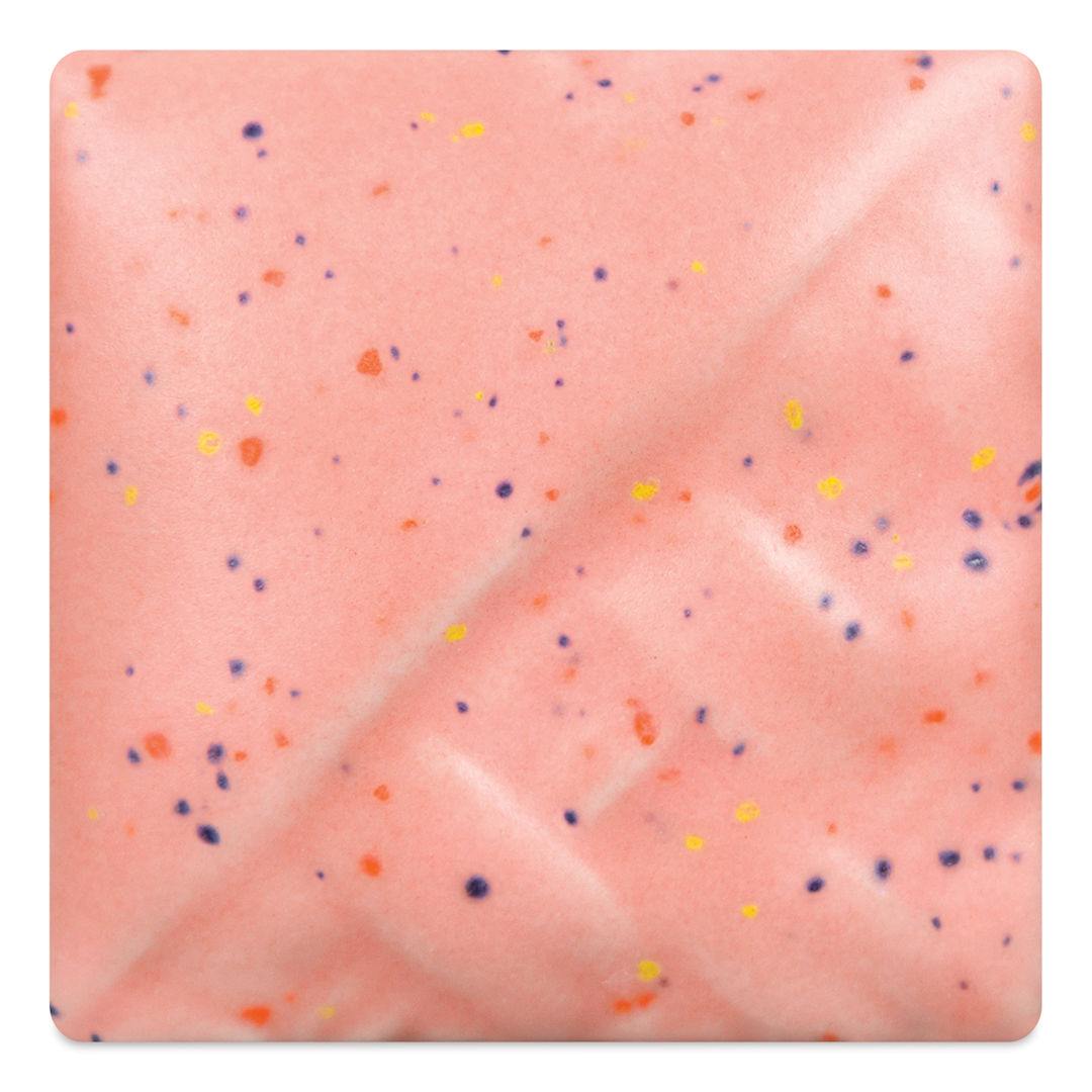 Open in modal - Mayco Stoneware Classic Glaze - Pink Speck fired to cone 6 oxidation