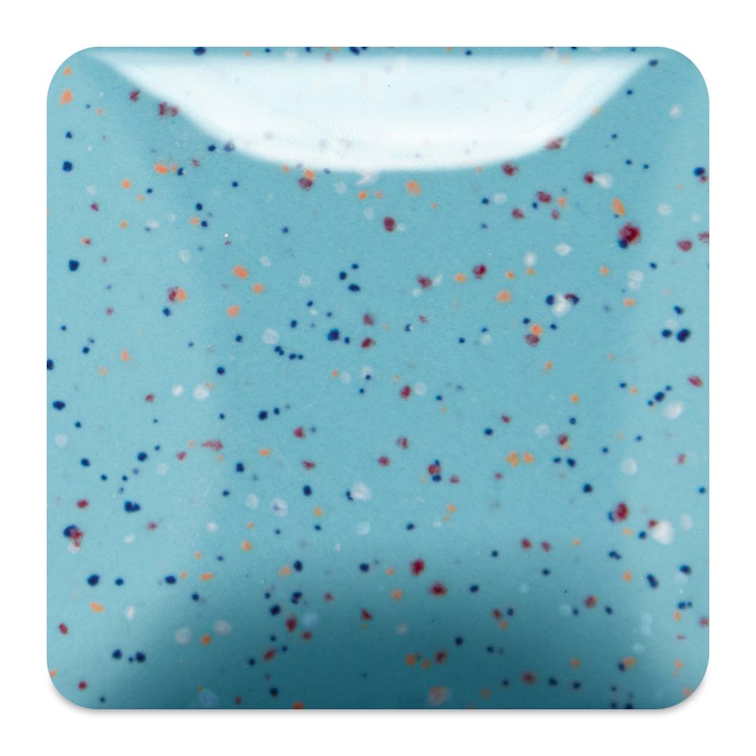 Open in modal - Mayco Speckled Stroke & Coat Glaze - Speckled Tic-Tac-Turquoise, Pint