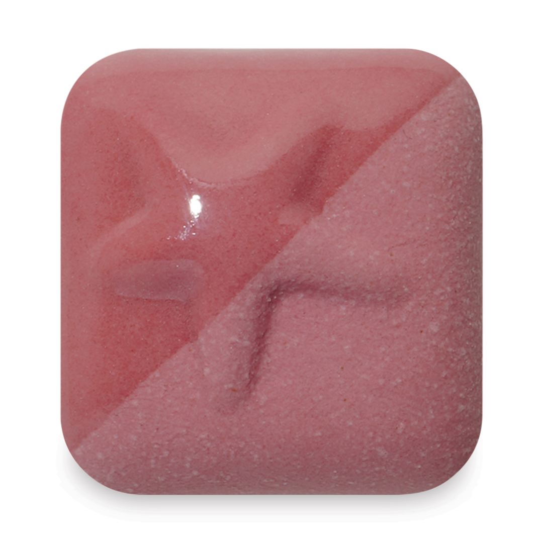 Open in modal - Laguna New Silky Underglaze - Dusty Rose, 4 oz fired to cone 6 oxidation