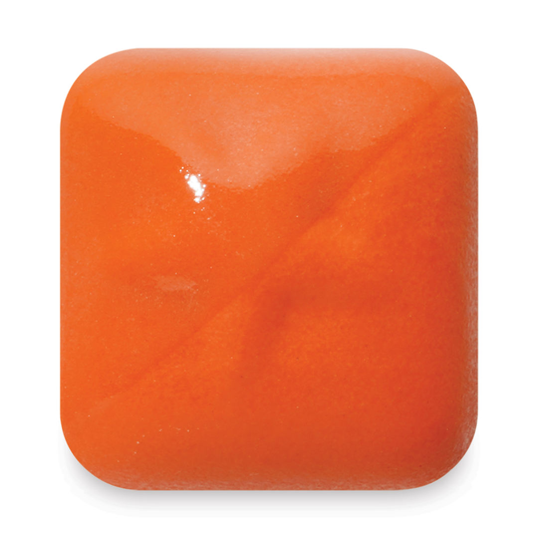 Open in modal - Laguna New Silky Underglaze - Carrot, 4 oz fired to cone 6 oxidation