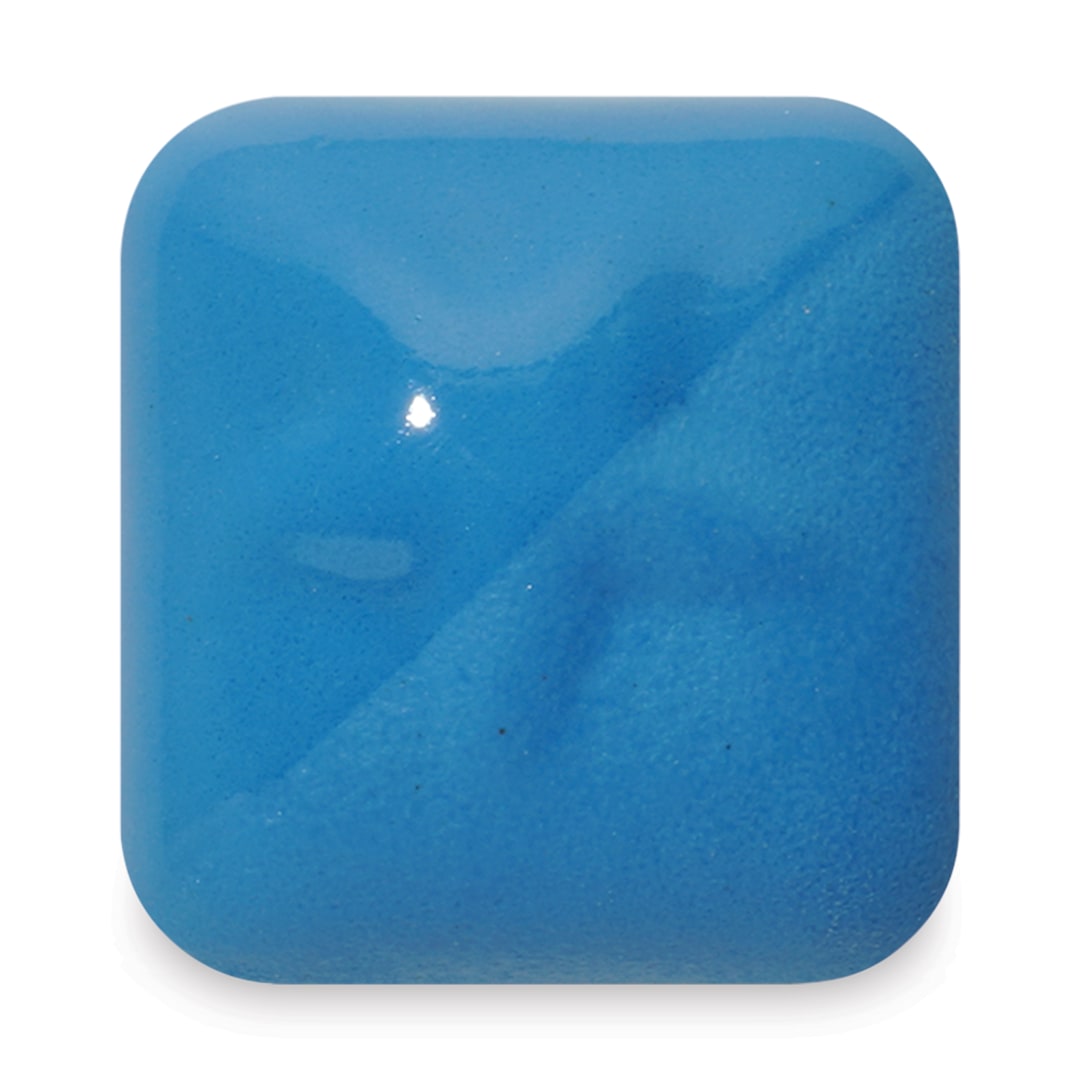 Open in modal - Laguna New Silky Underglaze - Blue Jay, 4 oz fired to cone 6 oxidation