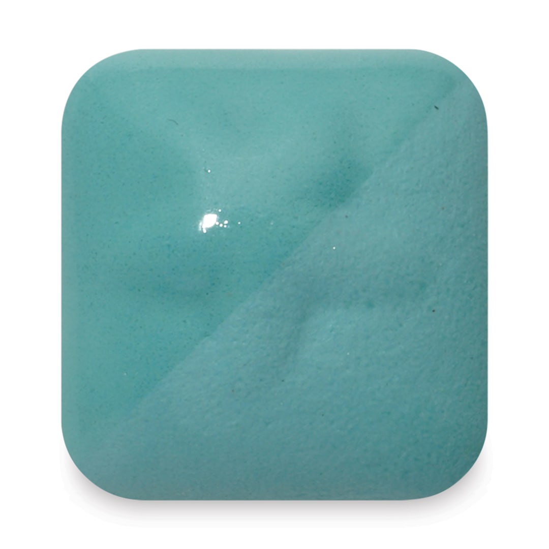 Open in modal - Laguna New Silky Underglaze - Aqua, 16 oz fired to cone 6 oxidation