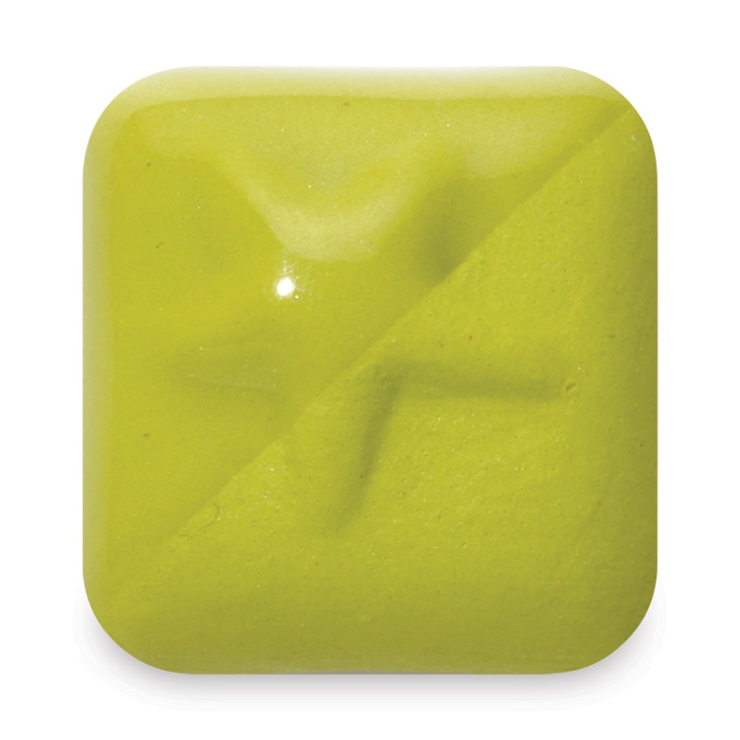 Open in modal - Laguna New Silky Underglaze - Chartreuse, 16 oz fired to cone 6 oxidation