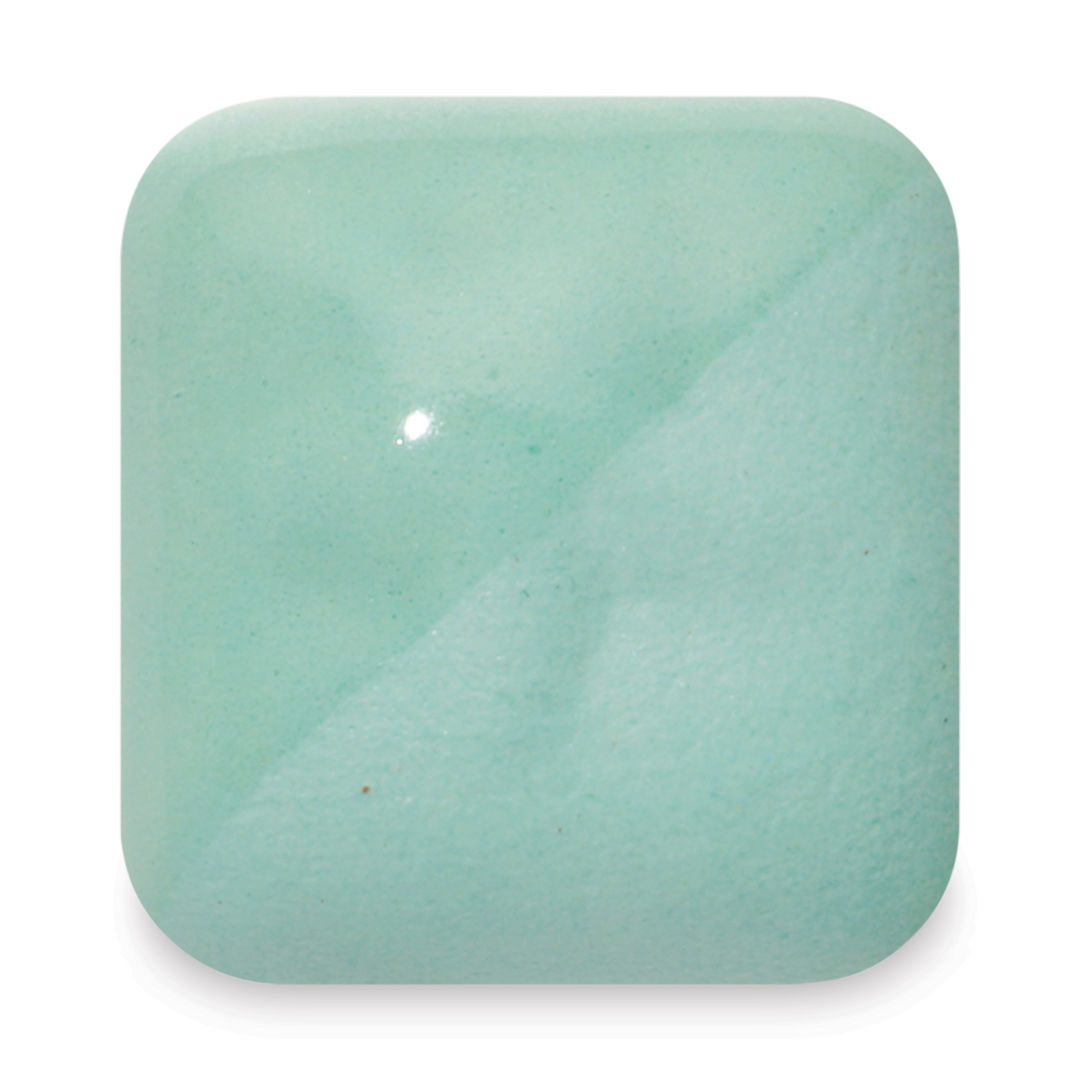 Open in modal - Laguna New Silky Underglaze - Minty, 4 oz fired to cone 6 oxidation