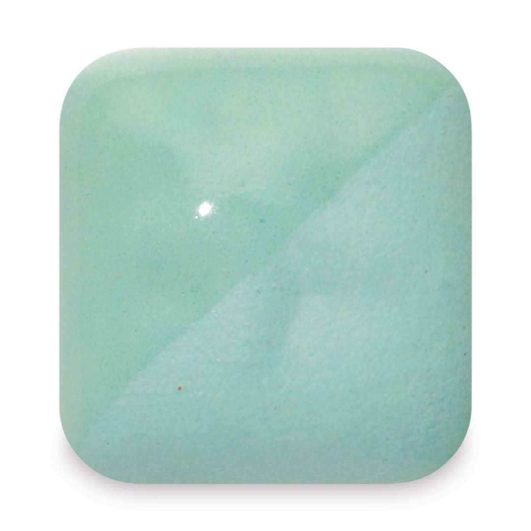 Open in modal - Laguna New Silky Underglaze - Minty, 16 oz fired to cone 6 oxidation