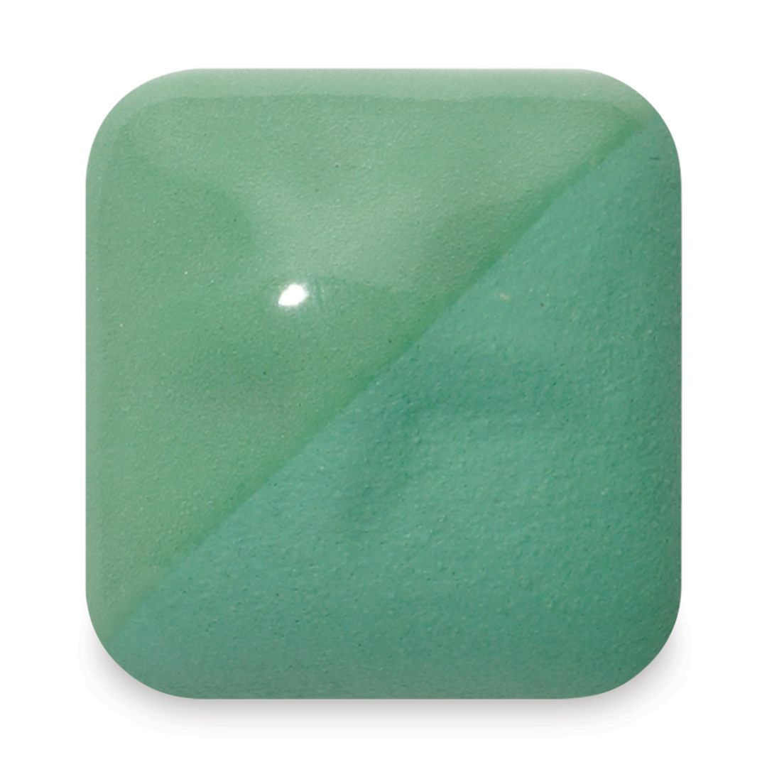 Open in modal - Laguna New Silky Underglaze - Spearmint, 4 oz fired to cone 6 oxidation