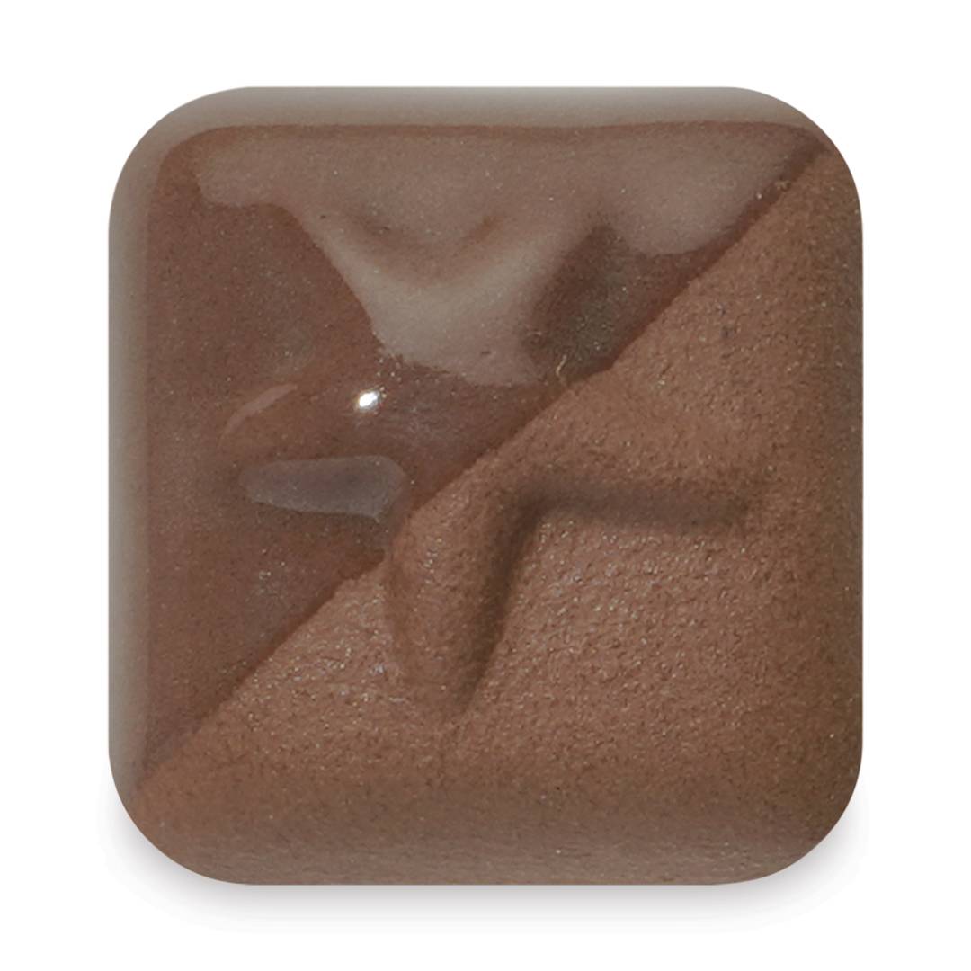 Open in modal - Laguna New Silky Underglaze - Milk Chocolate, 16 oz fired to cone 6 oxidation