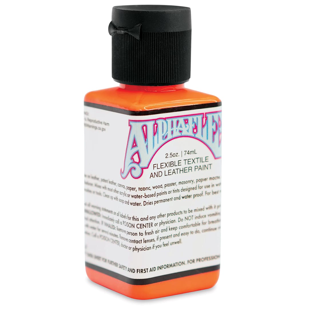Open in modal - Alpha6 AlphaFlex Textile and Leather Paint - Electroshock Red, 74 ml, Bottle