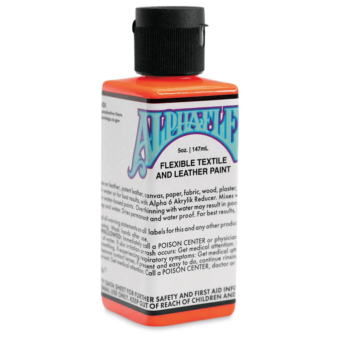 Open in modal - Alpha6 AlphaFlex Textile and Leather Paint - Electroshock Red, 147 ml, Bottle