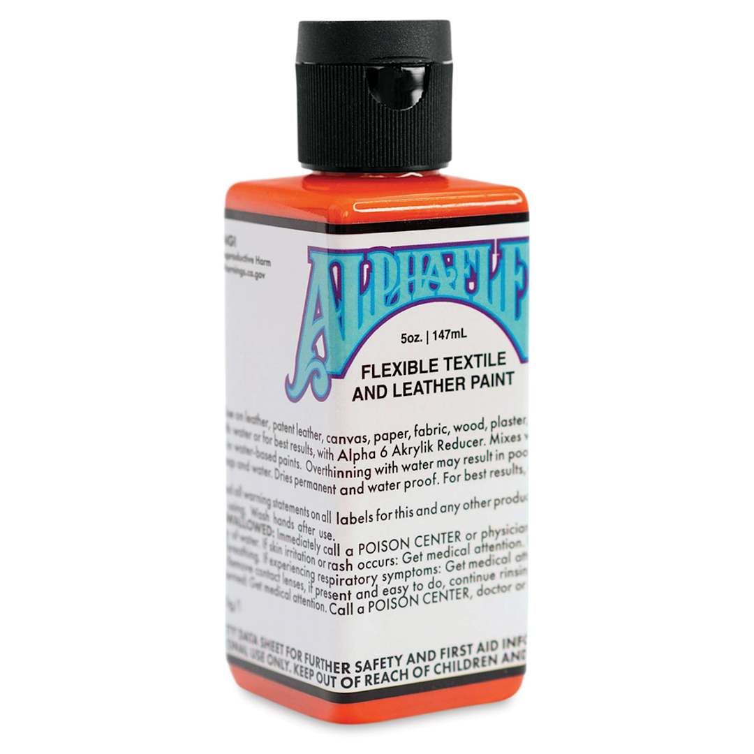 Open in modal - Alpha6 AlphaFlex Textile and Leather Paint - Vermilion, 147 ml, Bottle