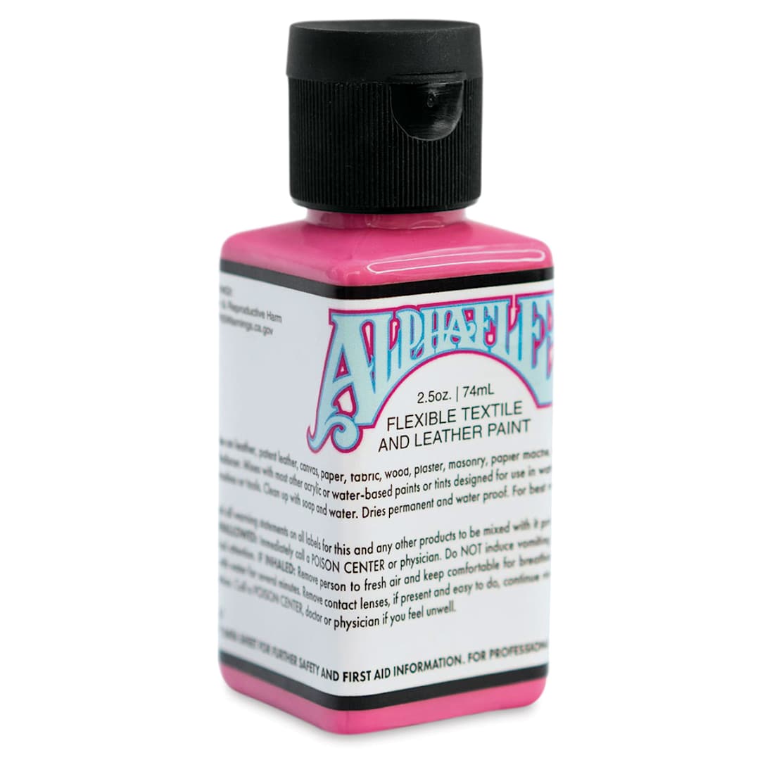 Open in modal - Alpha6 AlphaFlex Textile and Leather Paint - Hot Pink, 74 ml, Bottle