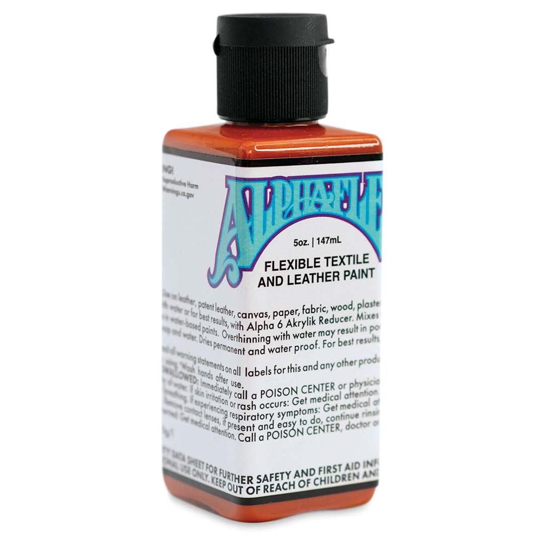 Open in modal - Alpha6 AlphaFlex Textile and Leather Paint - Burnt Orange, 147 ml, Bottle