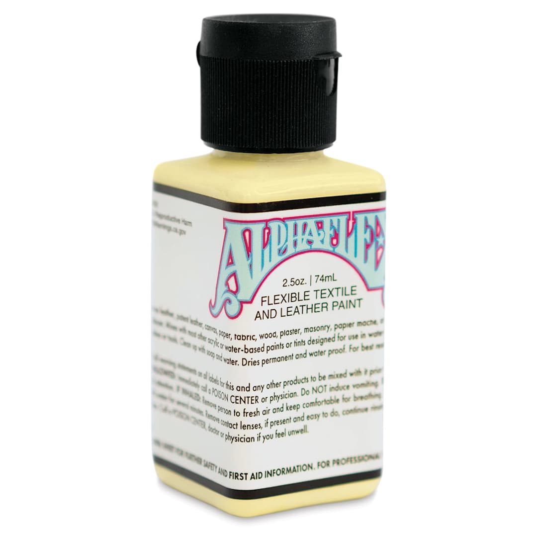 Open in modal - Alpha6 AlphaFlex Textile and Leather Paint - Lemon Sherbet, 74 ml, Bottle