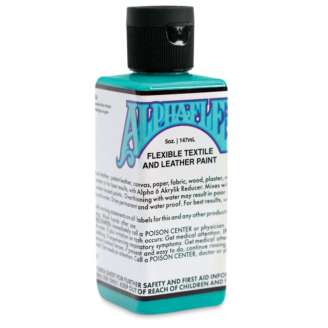 Open in modal - Alpha6 AlphaFlex Textile and Leather Paint - Peacock, 147 ml, Bottle