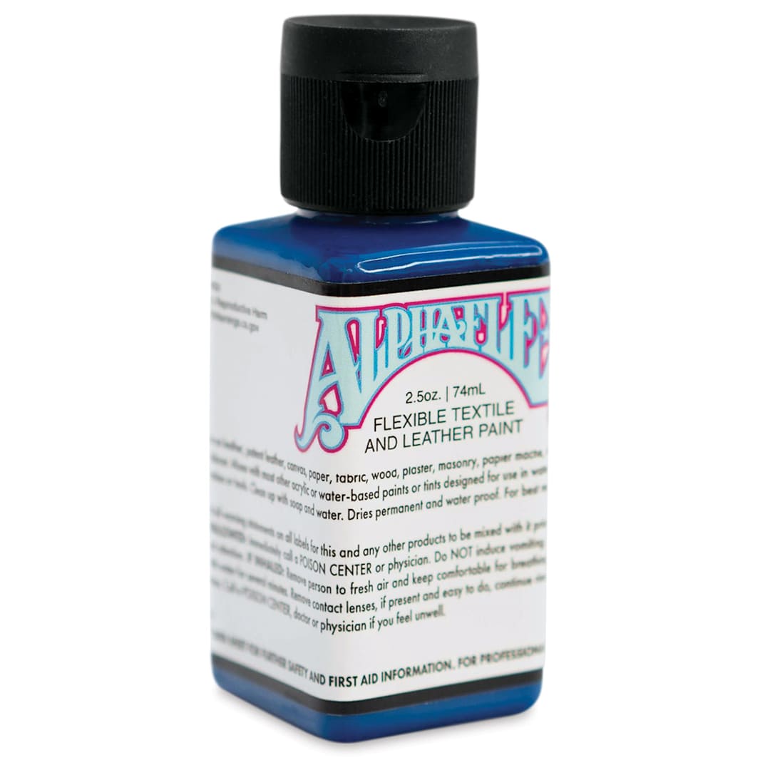 Open in modal - Alpha6 AlphaFlex Textile and Leather Paint - Alpha Blue, 74 ml, Bottle