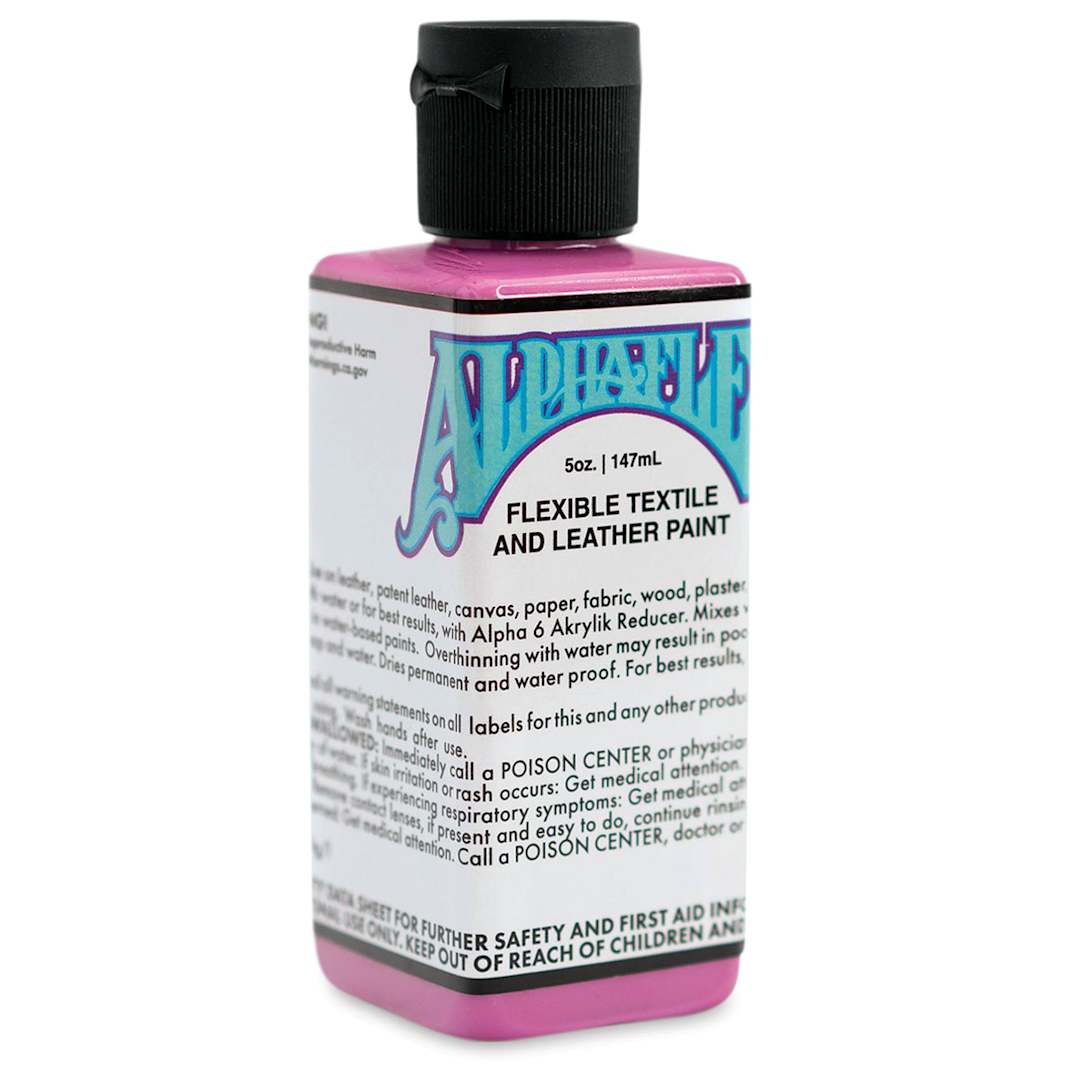 Open in modal - Alpha6 AlphaFlex Textile and Leather Paint - Fuchsia, 147 ml, Bottle