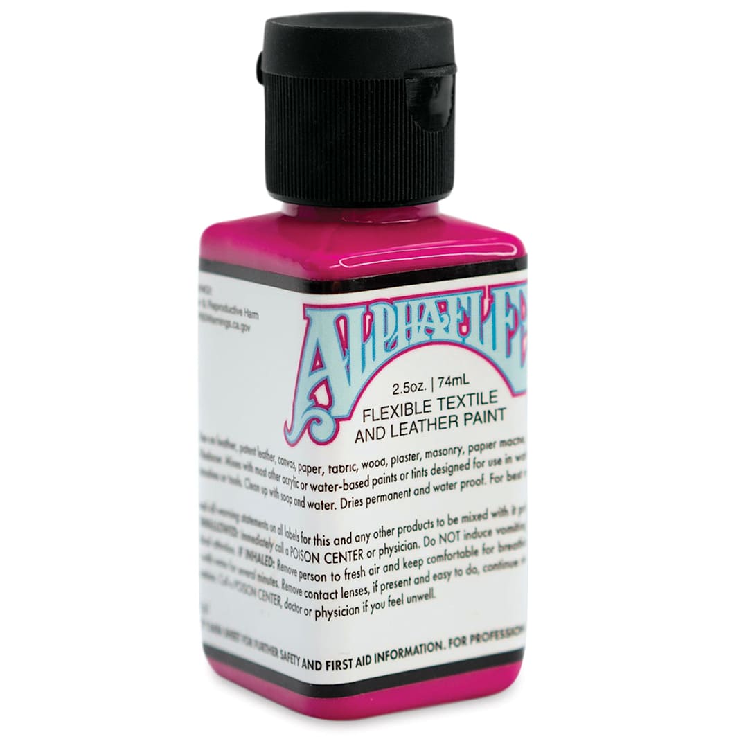Open in modal - Alpha6 AlphaFlex Textile and Leather Paint - Electroshock Magenta, 74 ml, Bottle