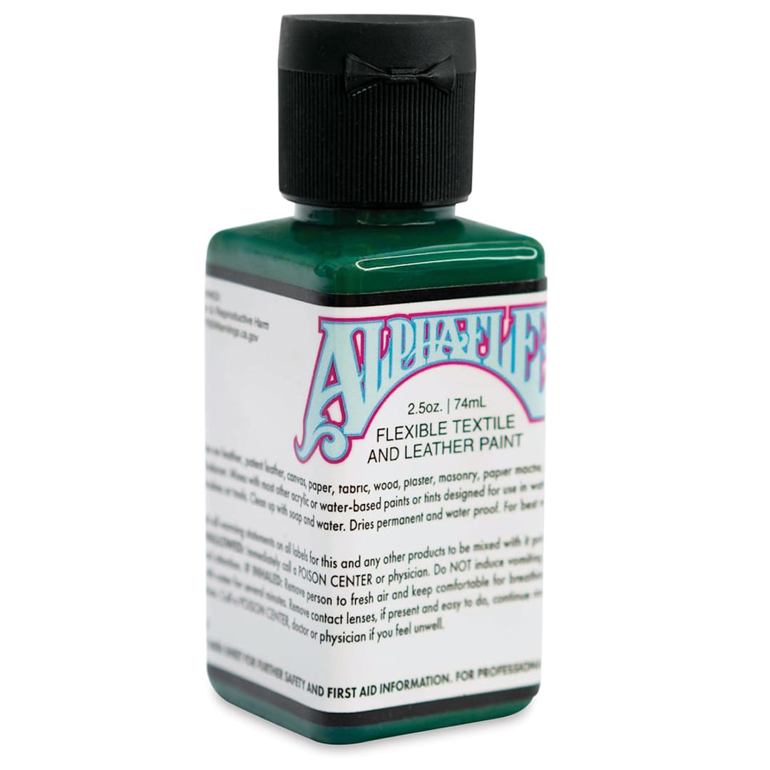 Open in modal - Alpha6 AlphaFlex Textile and Leather Paint - Dark Green, 74 ml, Bottle