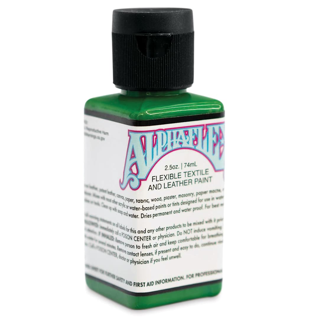 Open in modal - Alpha6 AlphaFlex Textile and Leather Paint - Alpha Green, 74 ml, Bottle