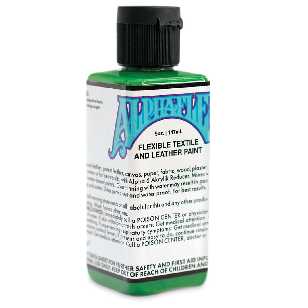 Open in modal - Alpha6 AlphaFlex Textile and Leather Paint - Alpha Green, 147 ml, Bottle