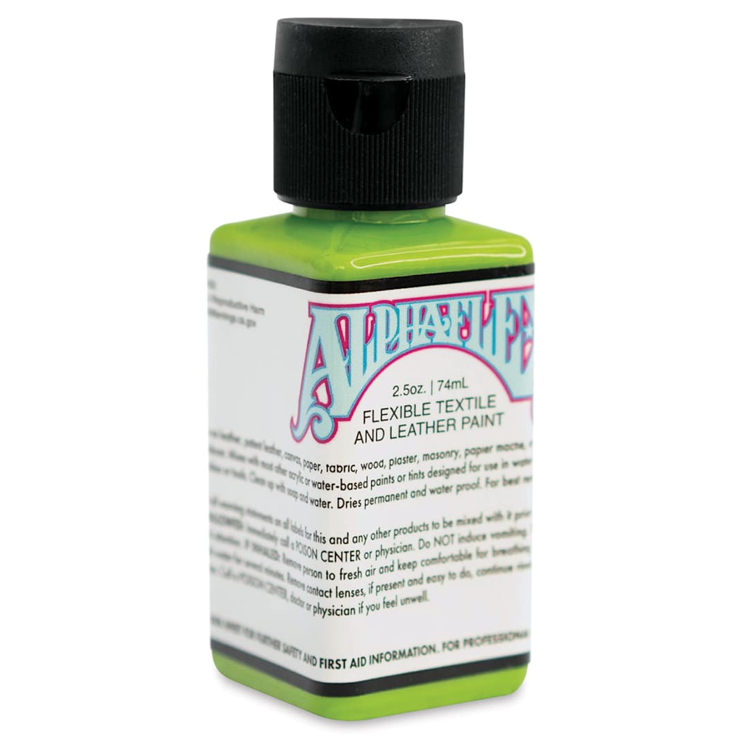 Open in modal - Alpha6 AlphaFlex Textile and Leather Paint - Slime Green, 74 ml, Bottle