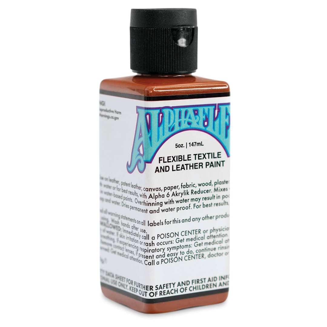 Open in modal - Alpha6 AlphaFlex Textile and Leather Paint - Burnt Caramel, 147 ml, Bottle