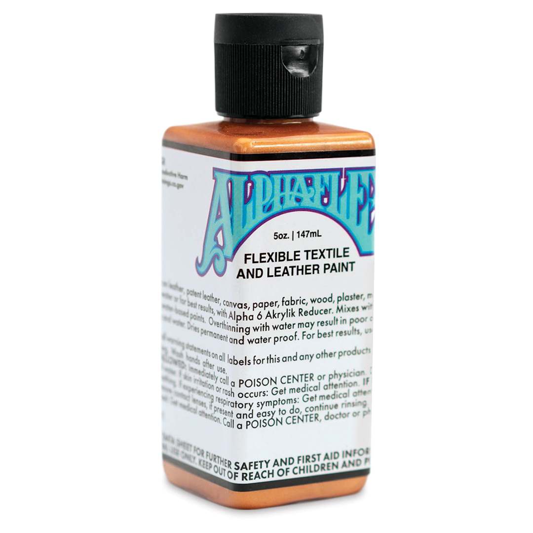 Open in modal - Alpha6 AlphaFlex Textile and Leather Paint - Metallic Bronze, 147 ml, Bottle