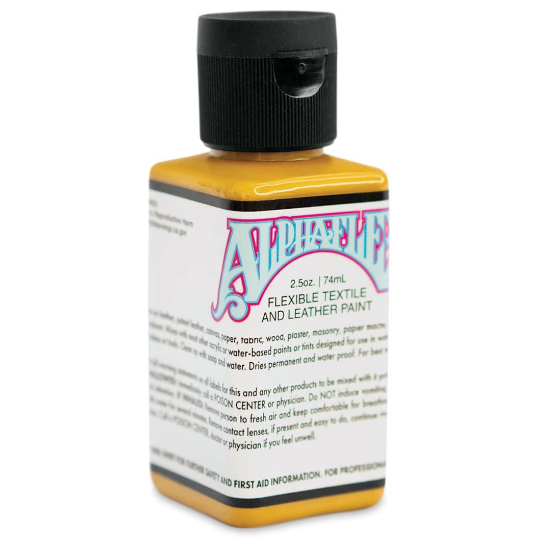 Open in modal - Alpha6 AlphaFlex Textile and Leather Paint - Goldenrod, 74 ml, Bottle