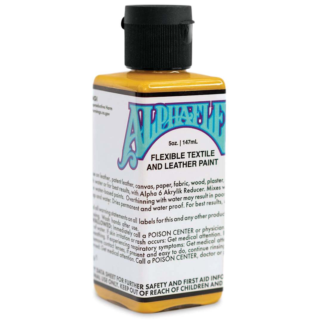 Open in modal - Alpha6 AlphaFlex Textile and Leather Paint - Goldenrod, 147 ml, Bottle