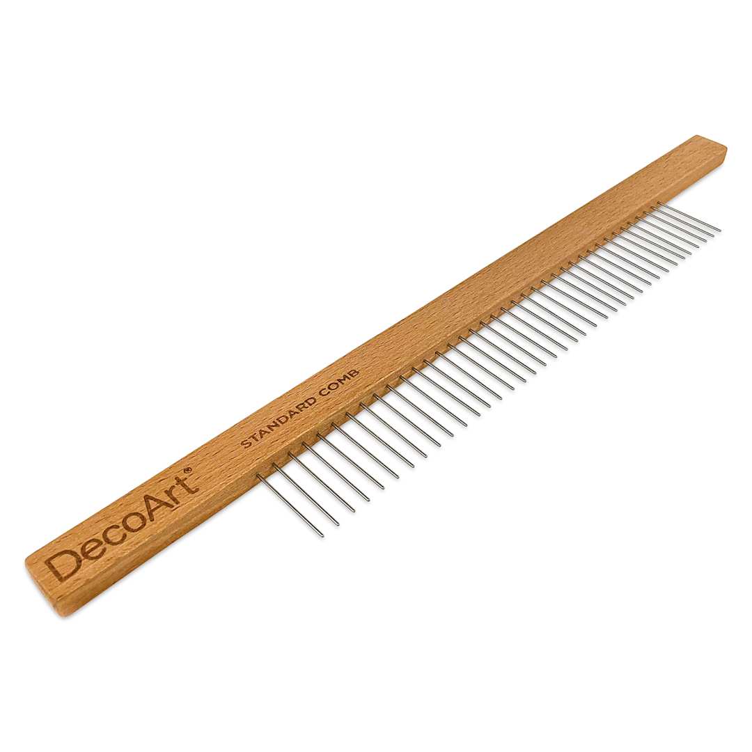 Open in modal - DecoArt Water Marbling Standard Comb, front view. 