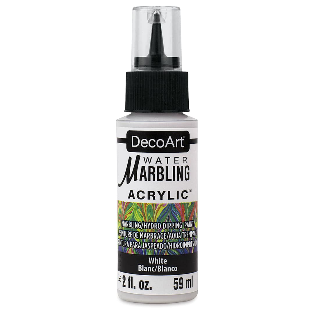 Open in modal - DecoArt Water Marbling Acrylic Paint - White, 2 oz