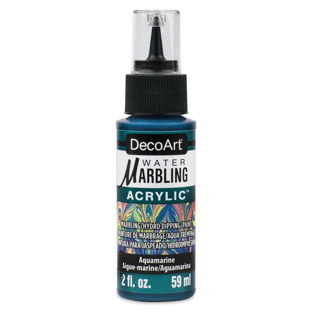 Open in modal - DecoArt Water Marbling Acrylic Paint - Aquamarine, 2 oz
