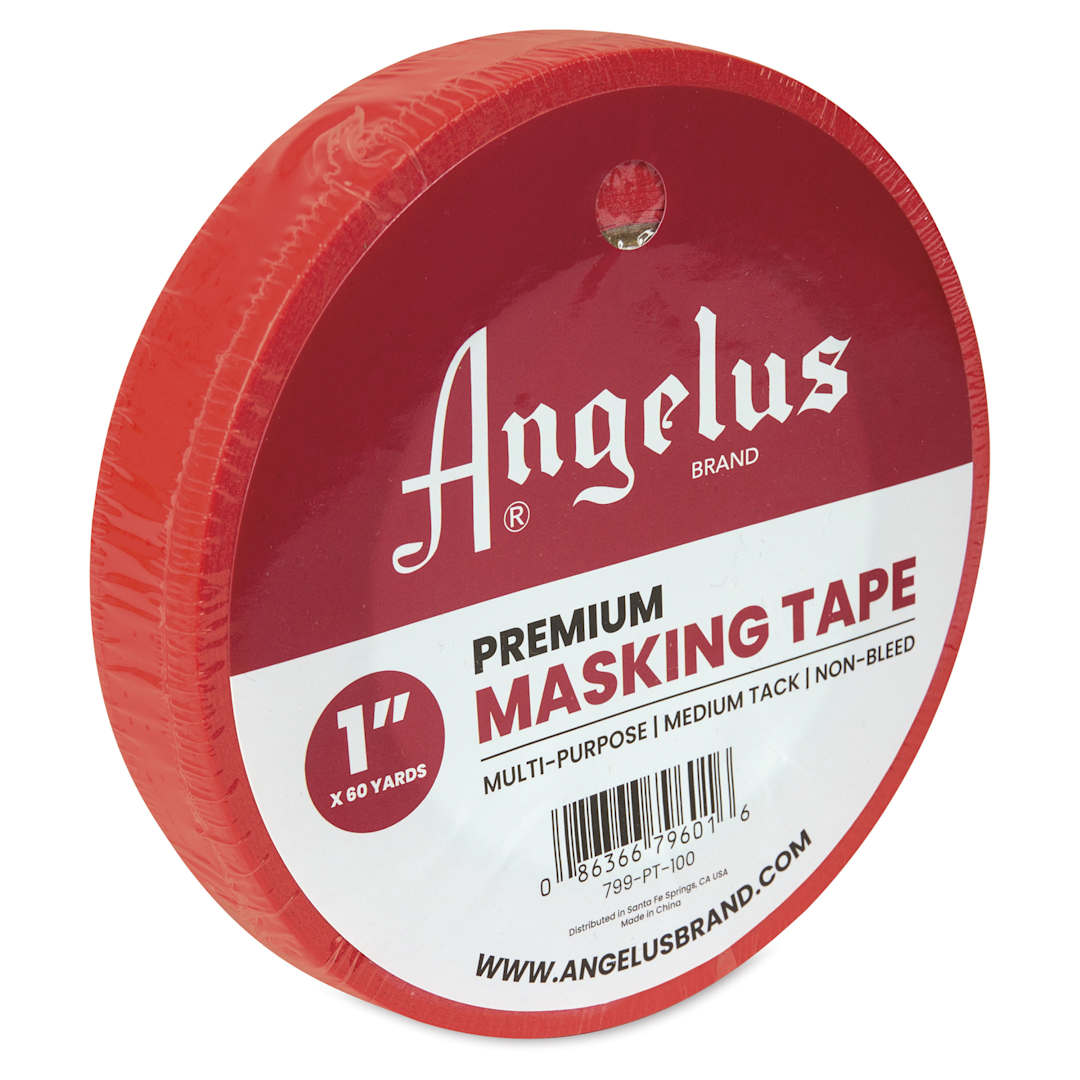 Open in modal - Angelus Red Masking Tape - 60 yds, 1" - angled