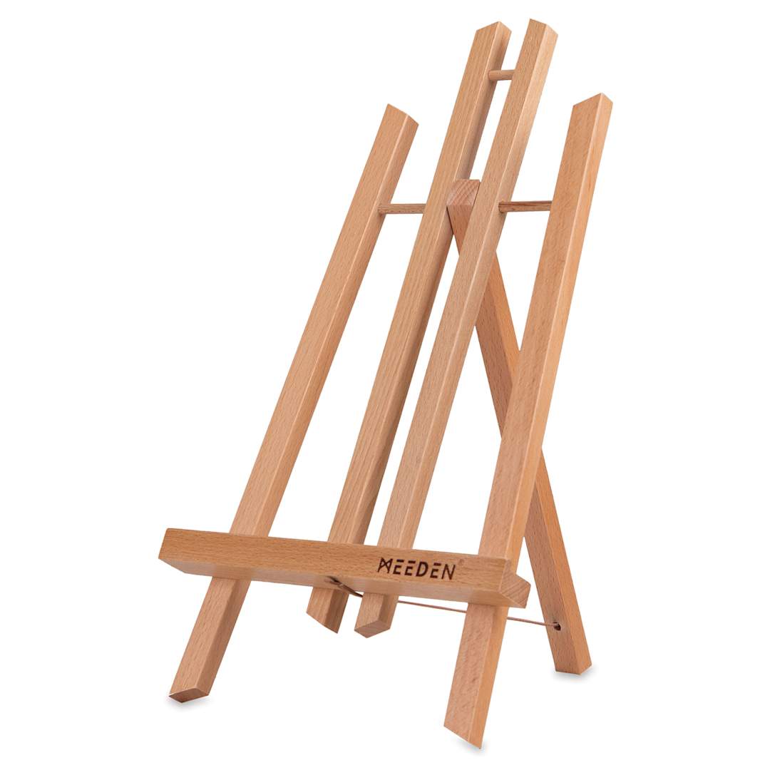 Open in modal - Meeden A-Frame Tabletop Display Easel - Natural, Pkg of 12, 16" H