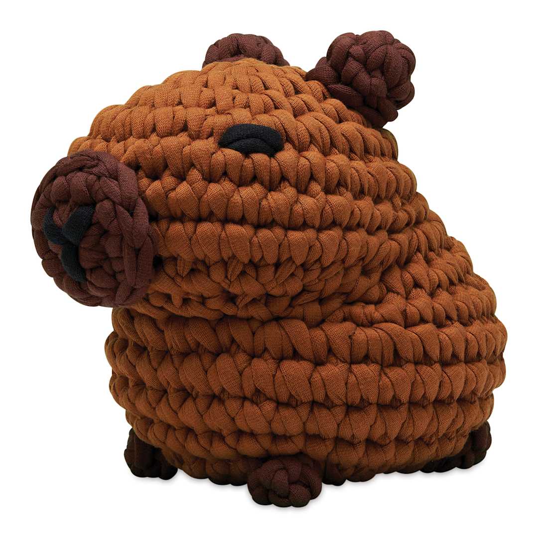 Open in modal - The Woobles Extra Squeezy Crochet Kit - Hugh the Capybara