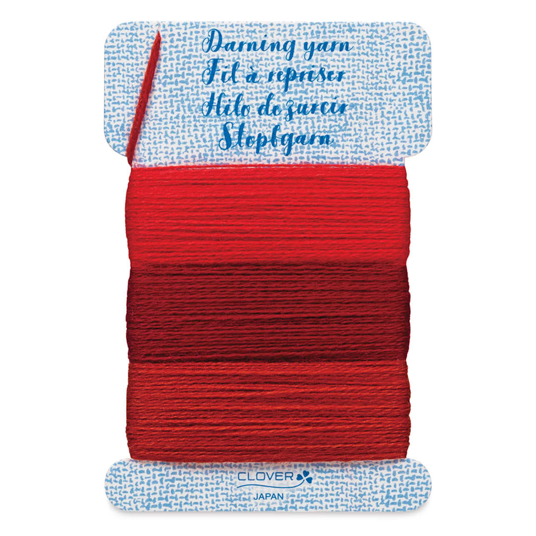 Open in modal - Clover Darning Yarn - Set of 3, Red, 17.5 yds
