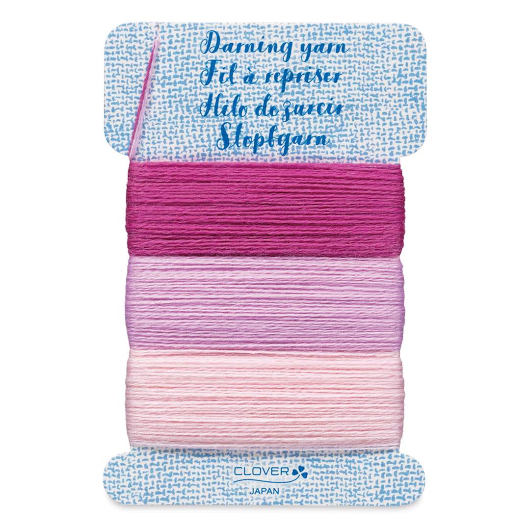 Open in modal - Clover Darning Yarn - Set of 3, Rose, 17.5 yds