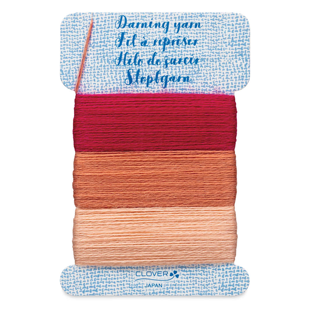 Open in modal - Clover Darning Yarn - Set of 3, Pink, 17.5 yds