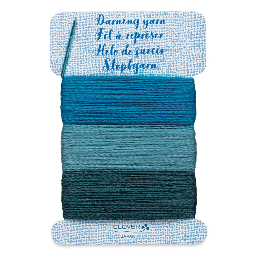 Open in modal - Clover Darning Yarn - Set of 3, Lake, 17.5 yds