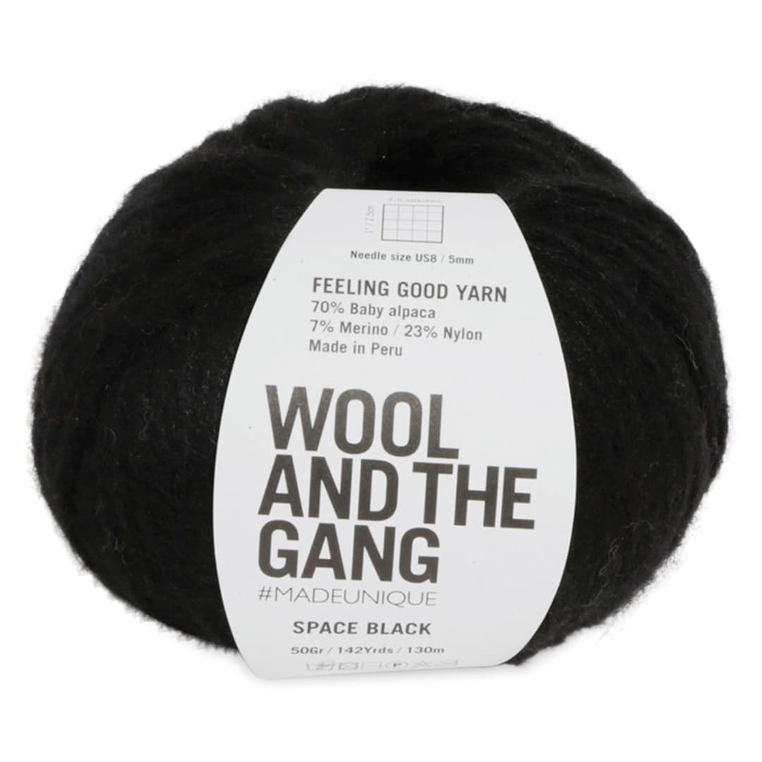 Open in modal - Wool and the Gang Feeling Good Yarn - Space Black