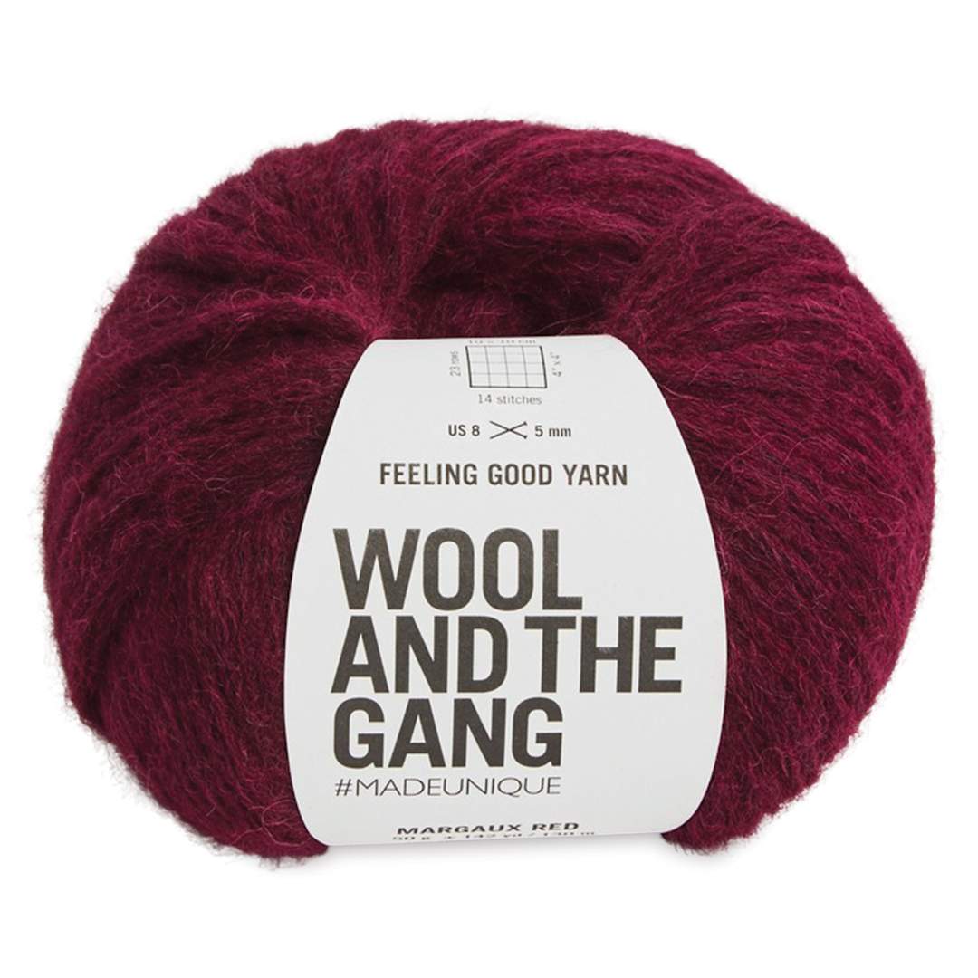 Open in modal - Wool and the Gang Feeling Good Yarn - Margaux Red