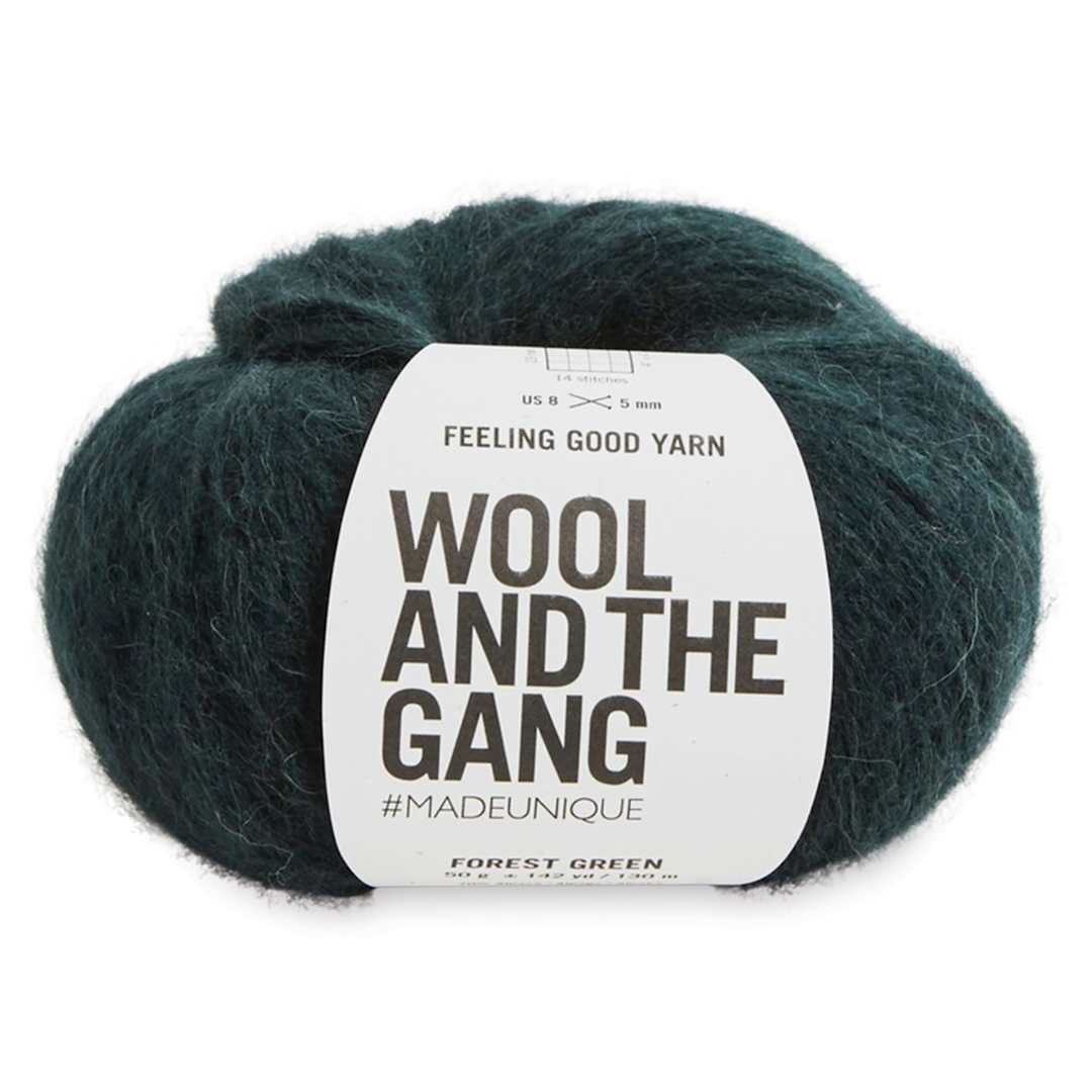 Open in modal - Wool and the Gang Feeling Good Yarn - Forest Green