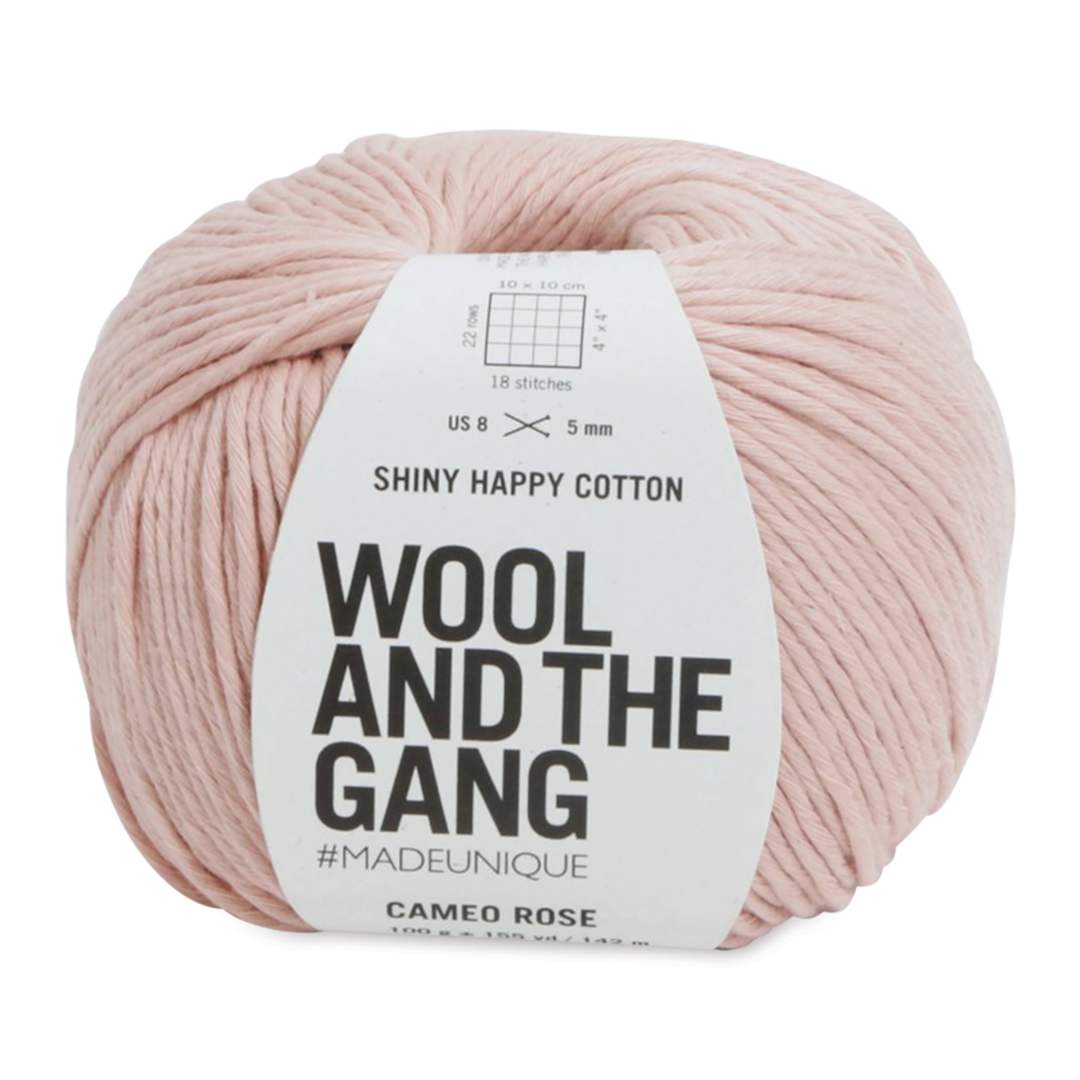 Open in modal - Wool and the Gang Shiny Happy Cotton Yarn - Cameo Rose, 155 yds