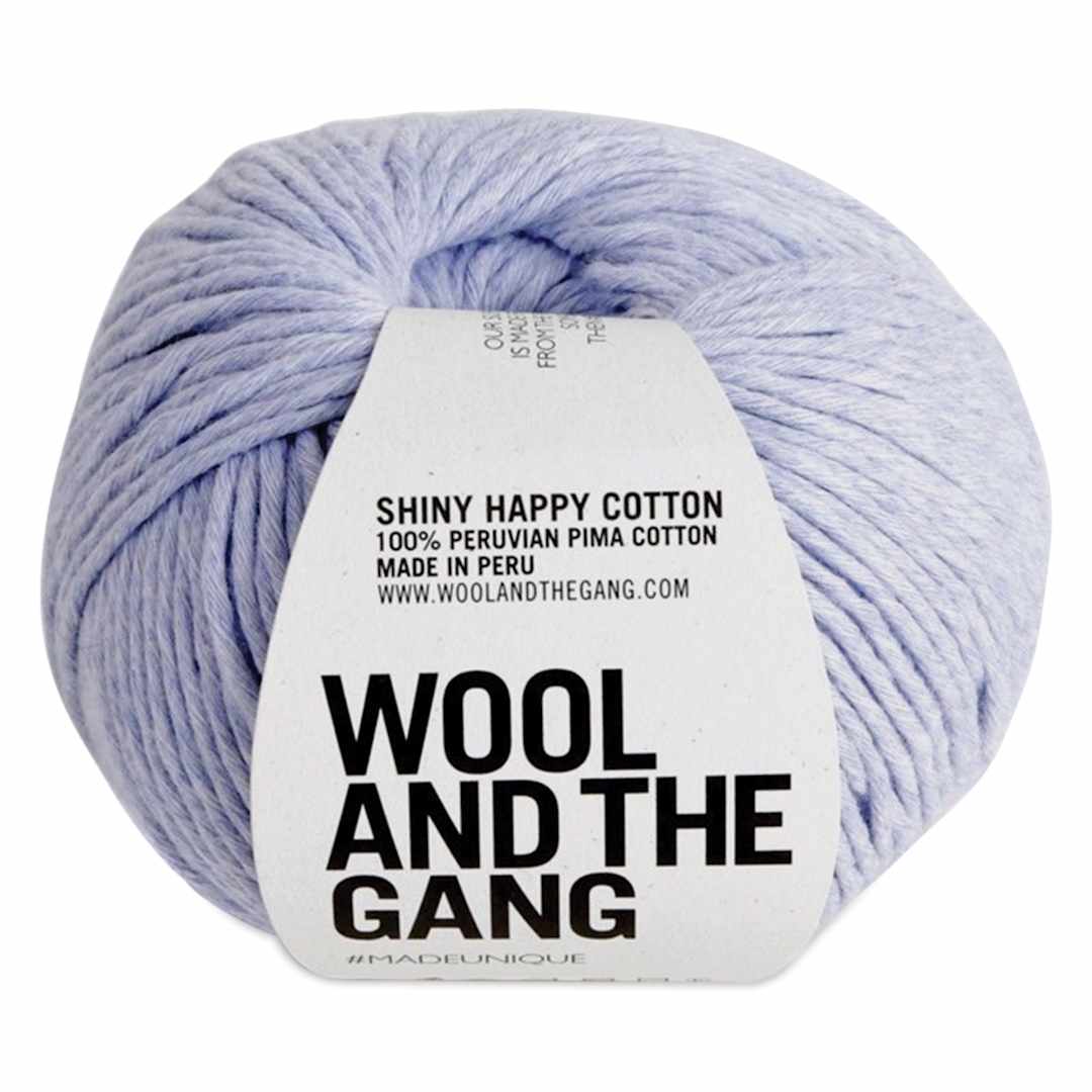 Open in modal - Wool and the Gang Shiny Happy Cotton Yarn - Purple Haze, 155 yds