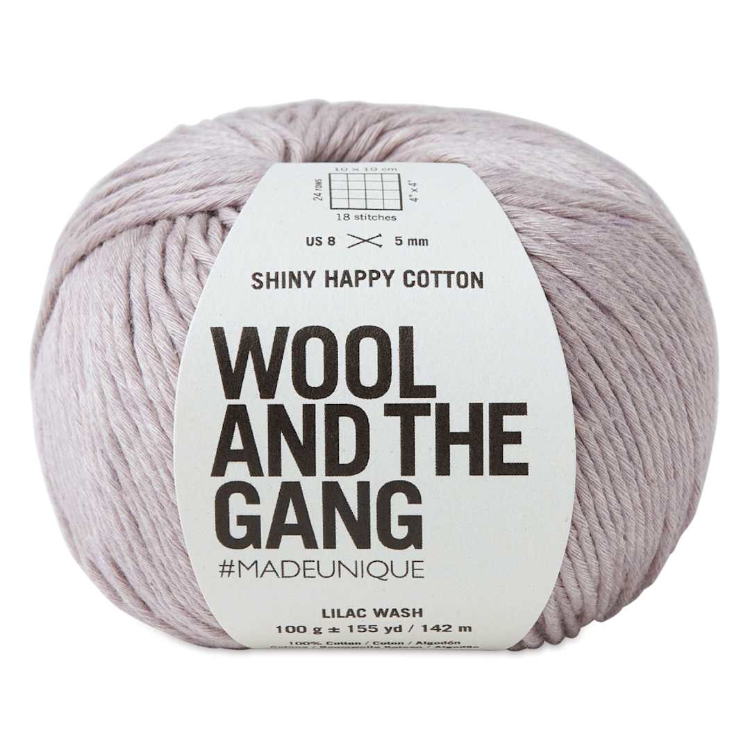 Open in modal - Wool and the Gang Shiny Happy Cotton Yarn - Lilac, 155 yds
