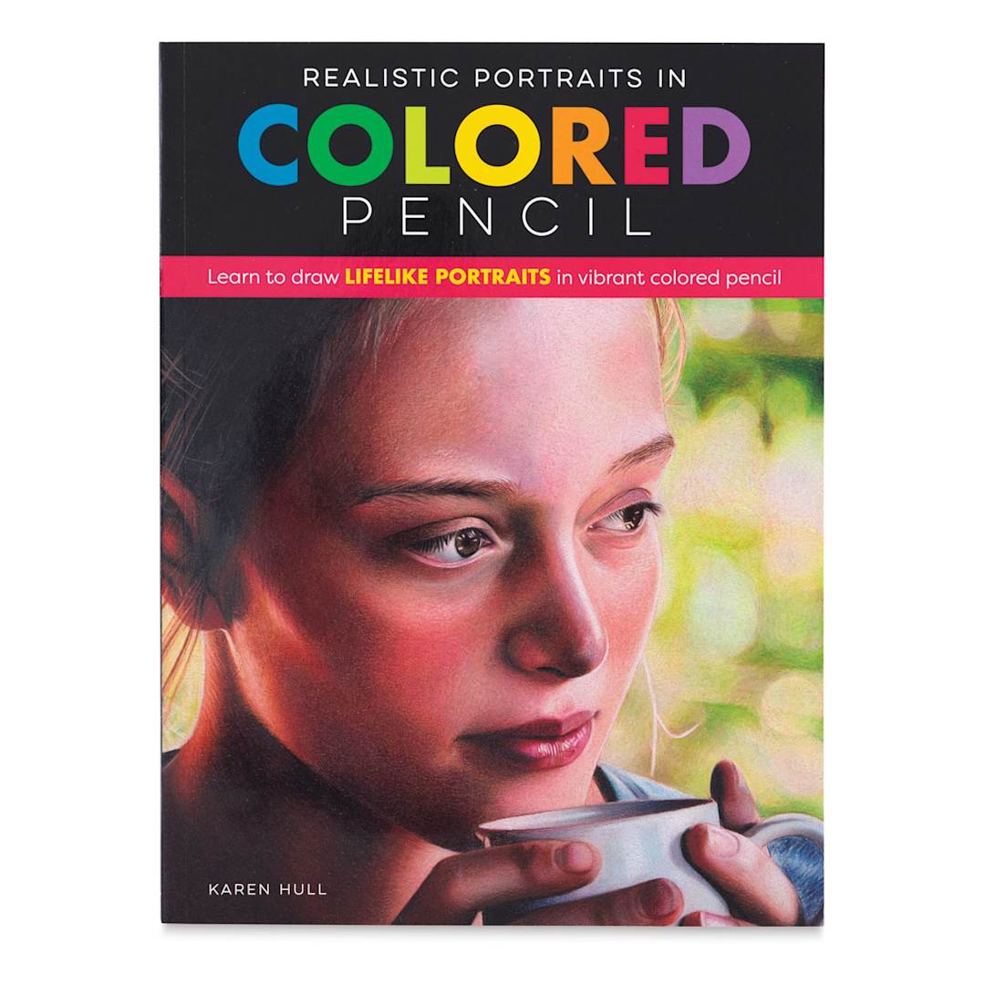 Open in modal - Realistic Portraits in Colored Pencil - Front cover of Book
