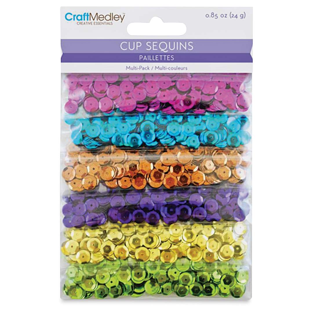 Open in modal - Craft Medley Sequins -  Glimmer Glam, 0.85 oz - front of packaging